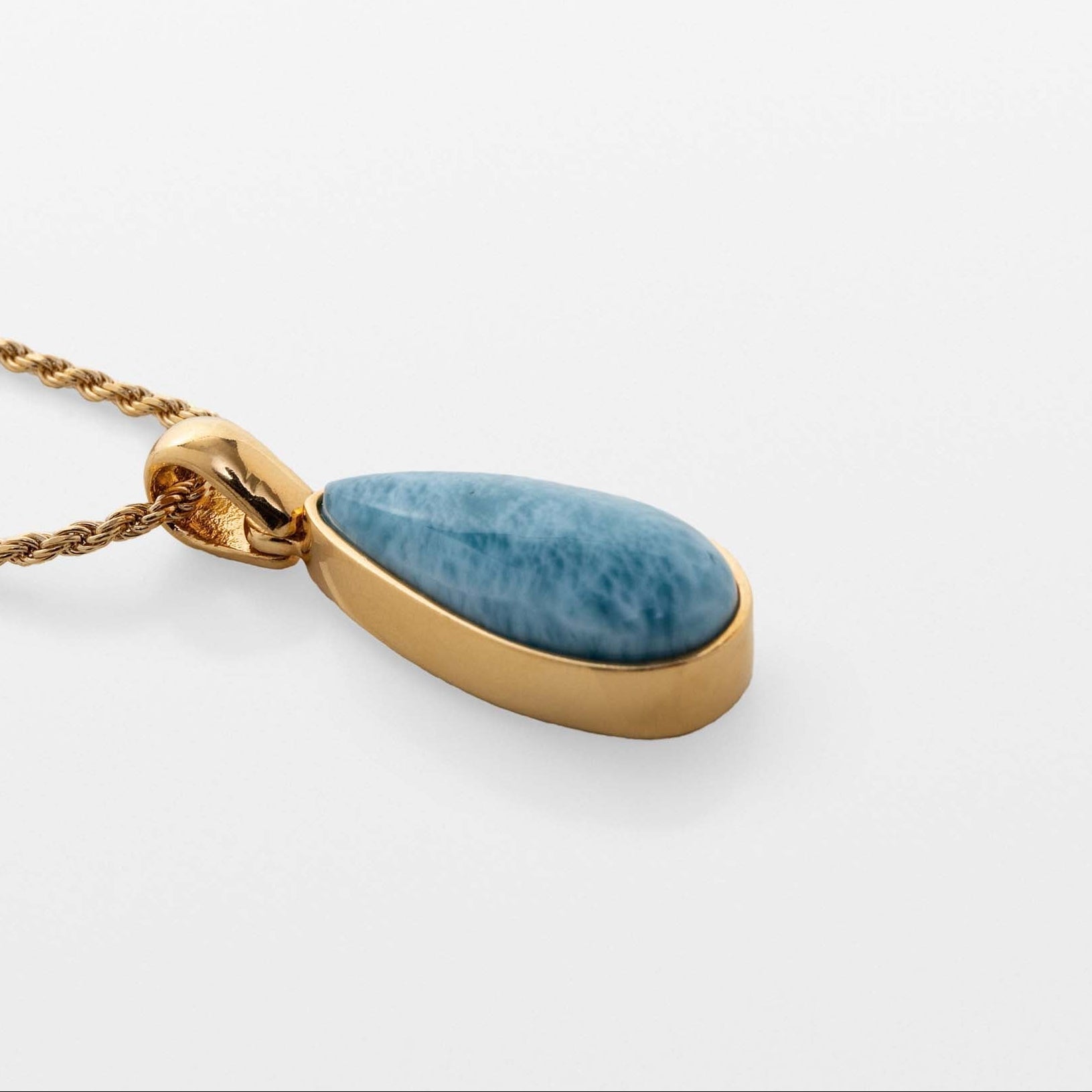Gold Vermeil Larimar Pendant Maxine