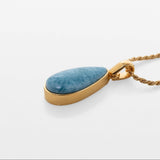 Gold Vermeil Larimar Pendant Maxine