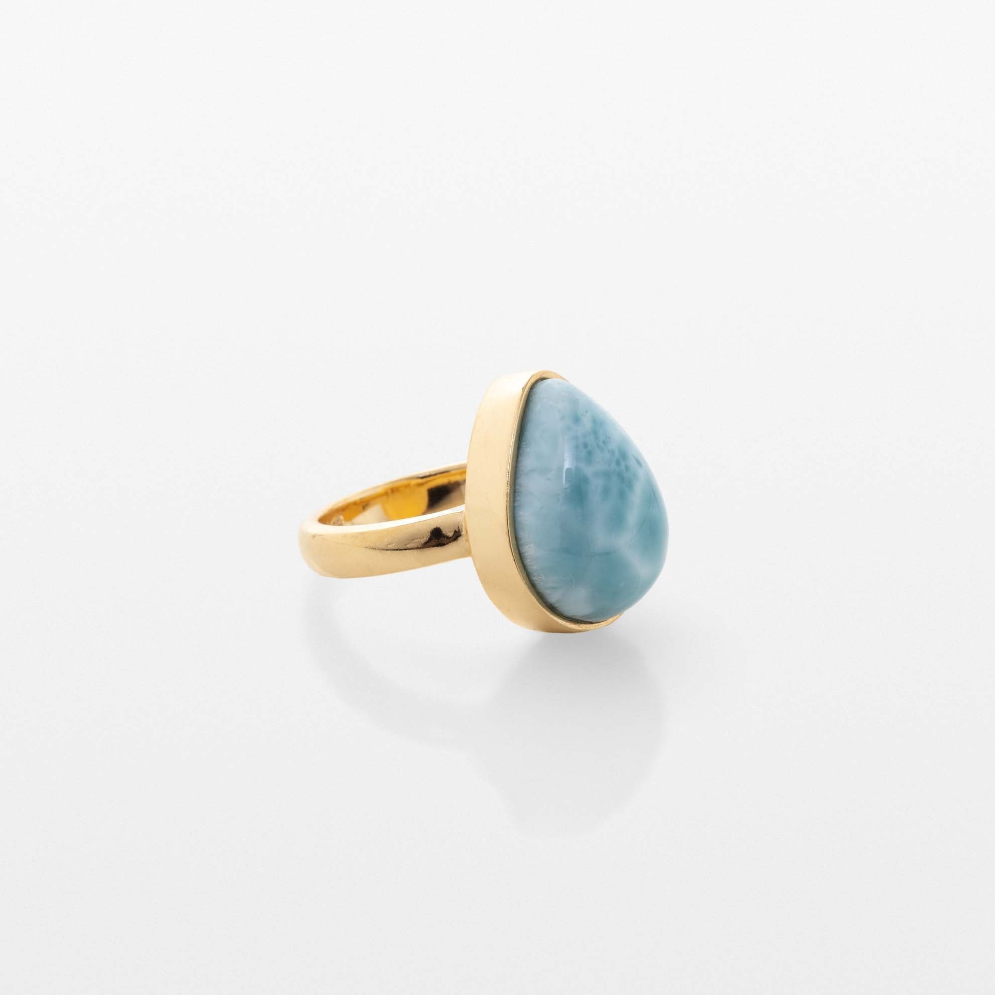 Gold Vermeil Larimar Ring Alice