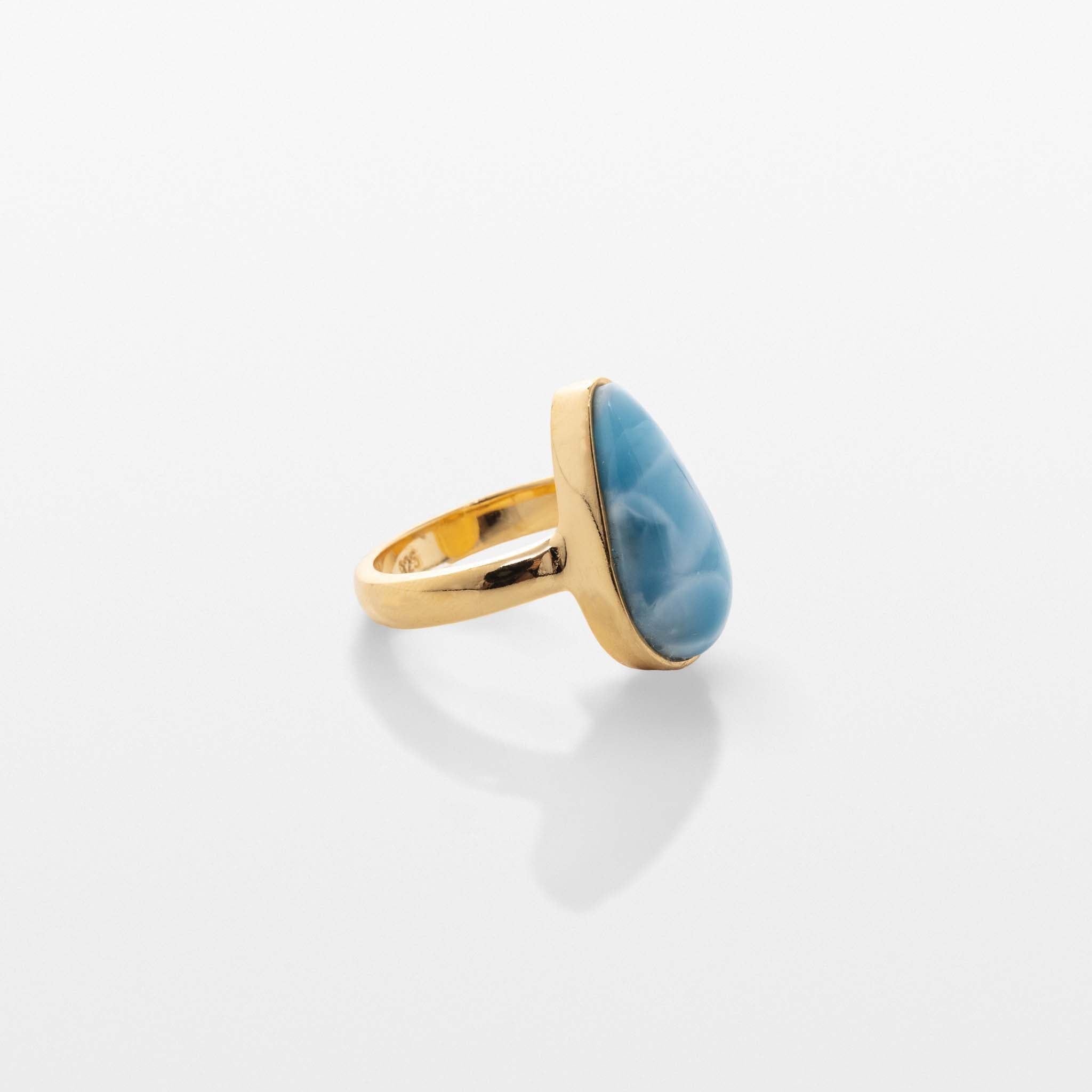 Gold Vermeil Larimar Ring Aly