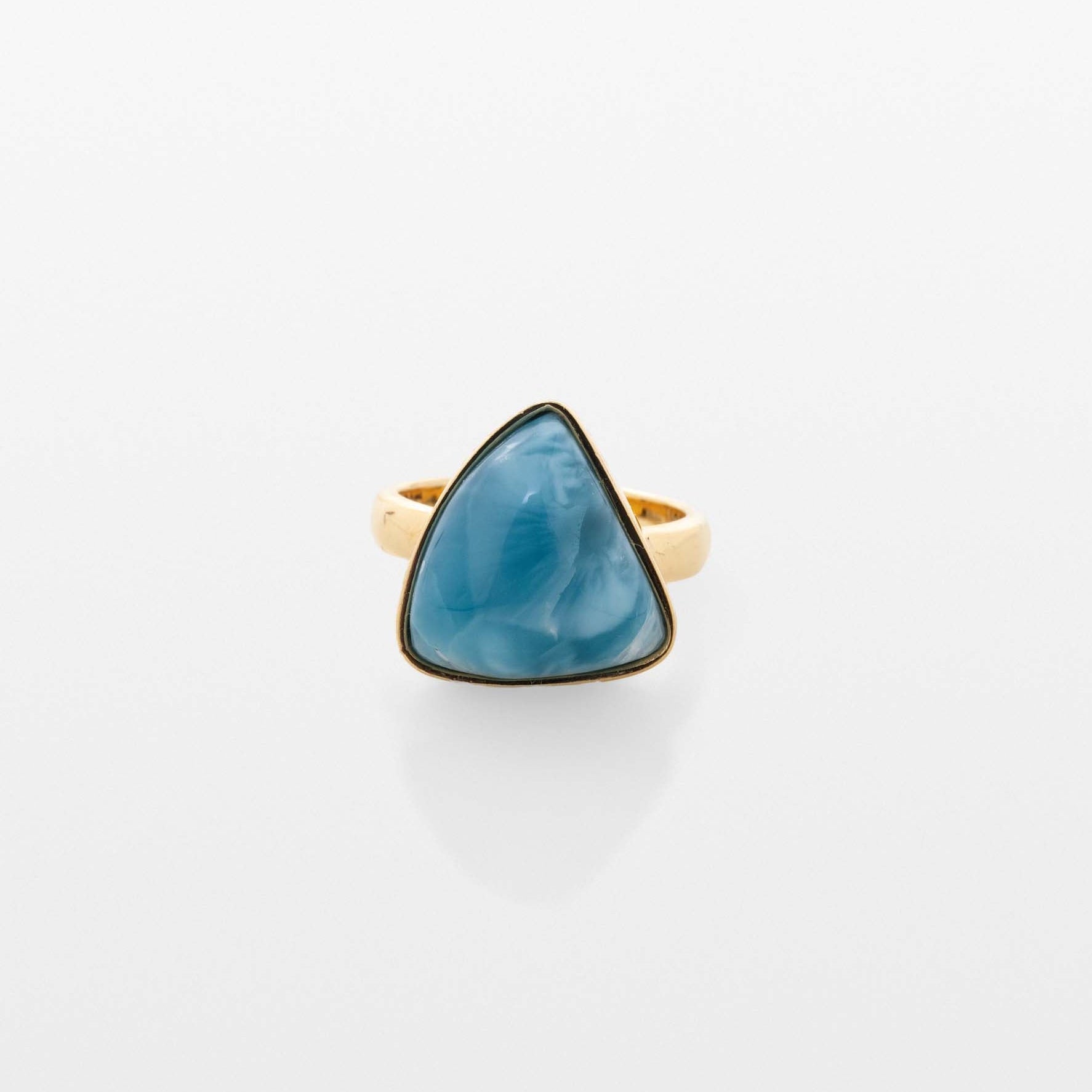 Gold Vermeil Larimar Ring Amelia