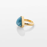 Gold Vermeil Larimar Ring Amelia