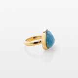 Gold Vermeil Larimar Ring Amelia