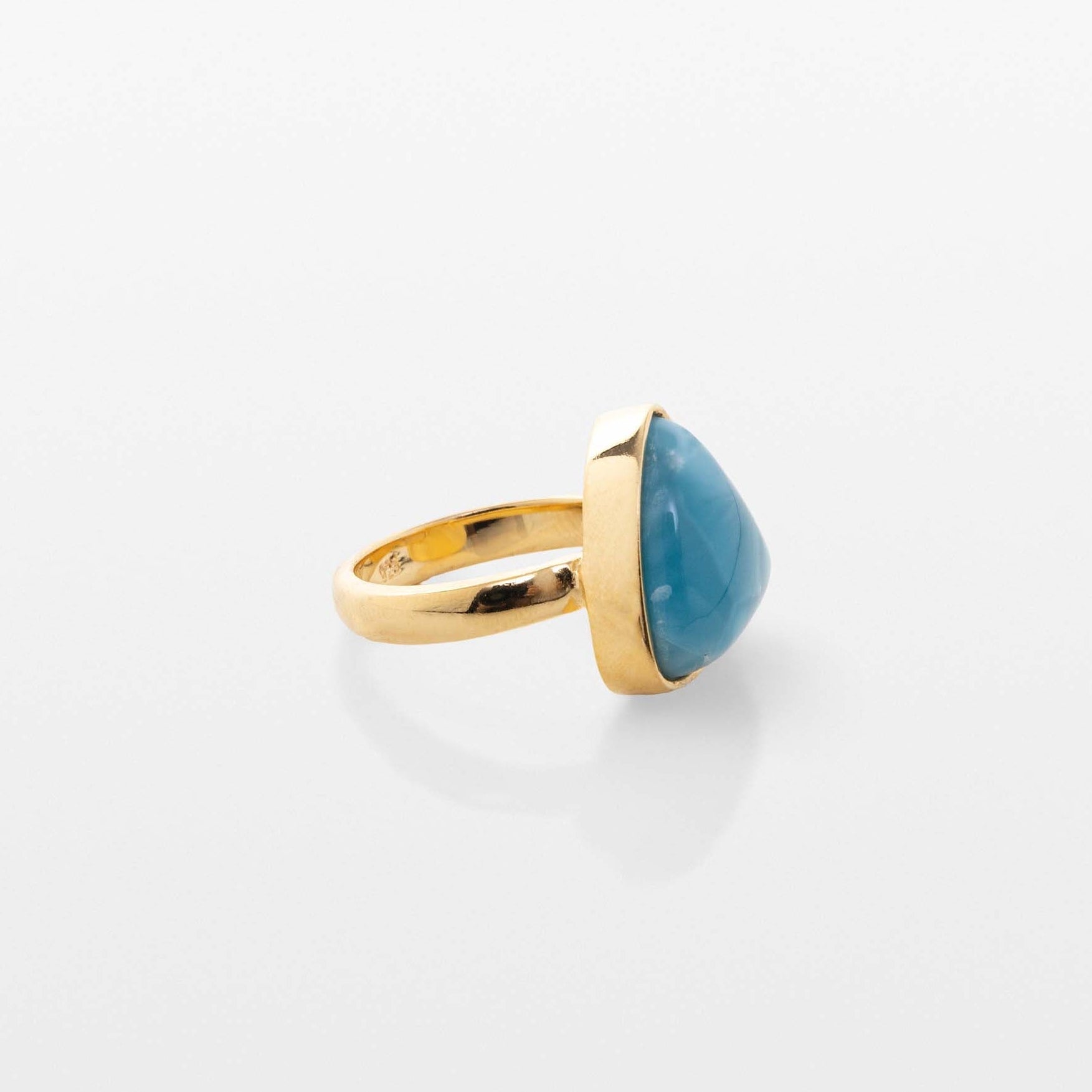 Gold Vermeil Larimar Ring Amelia