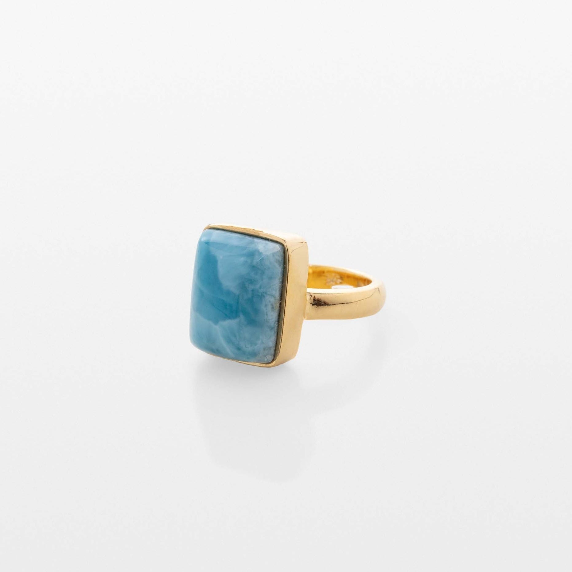 Gold Vermeil Larimar Ring Aria