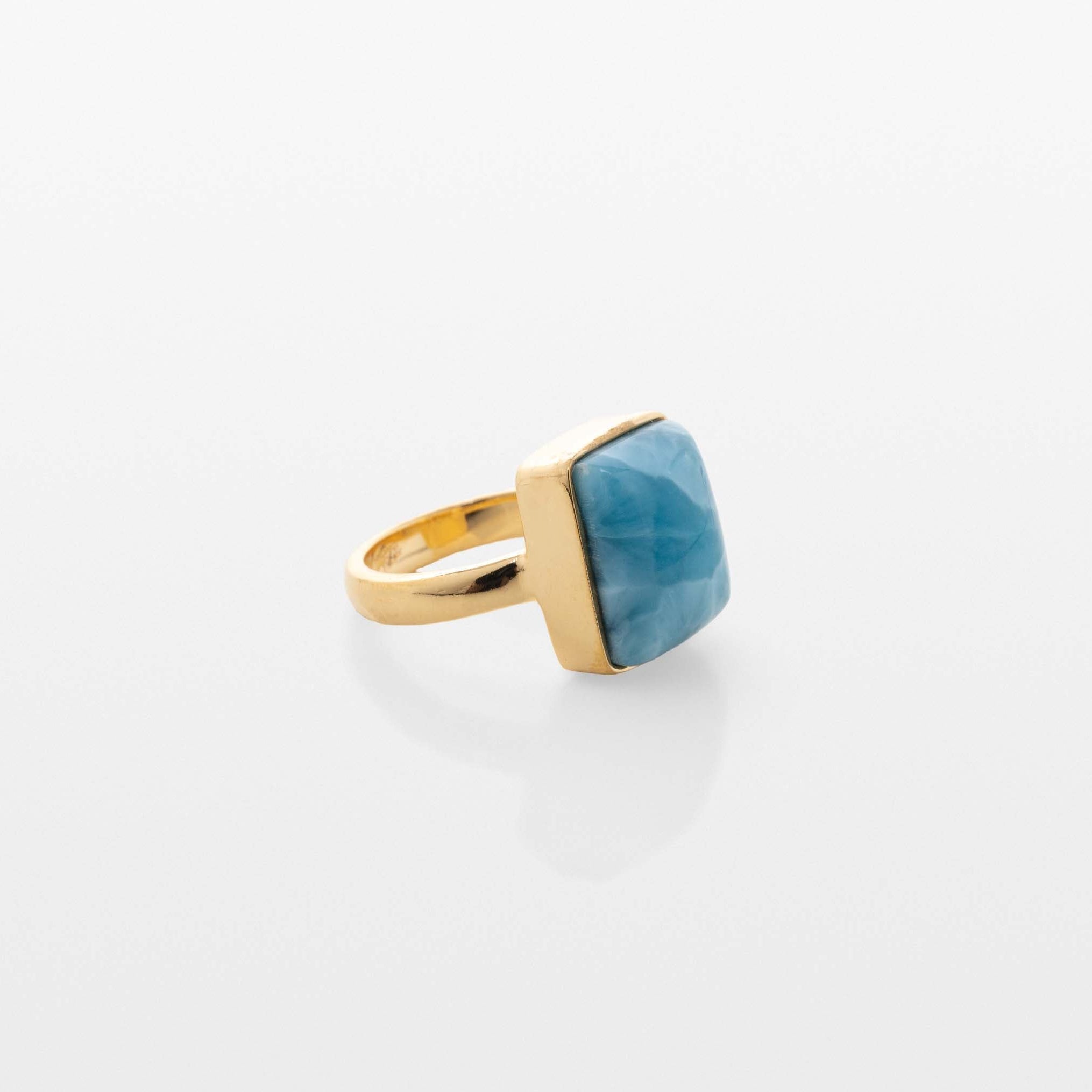 Gold Vermeil Larimar Ring Aria
