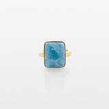 Gold Vermeil Larimar Ring Aria