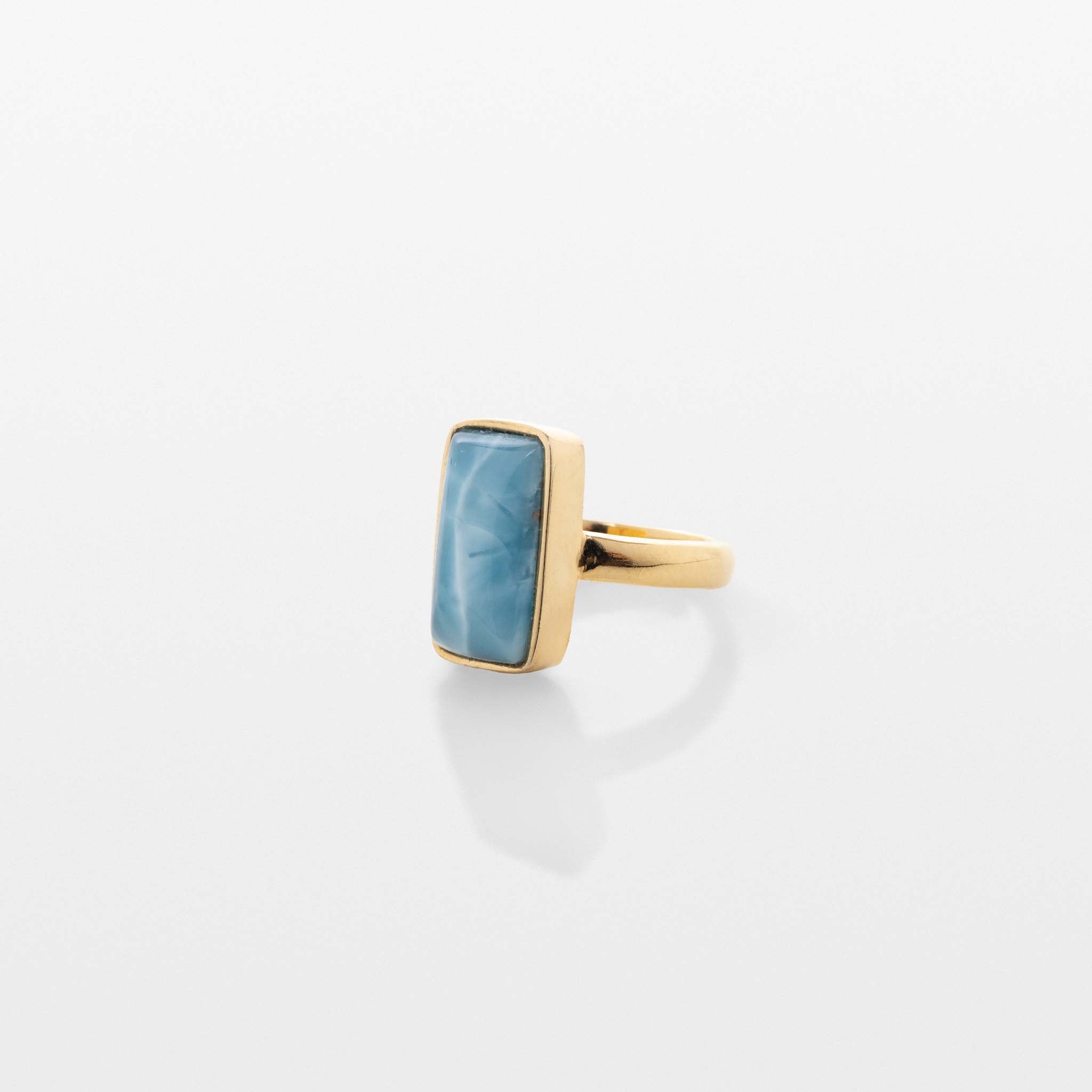 Gold Vermeil Larimar Ring Asha