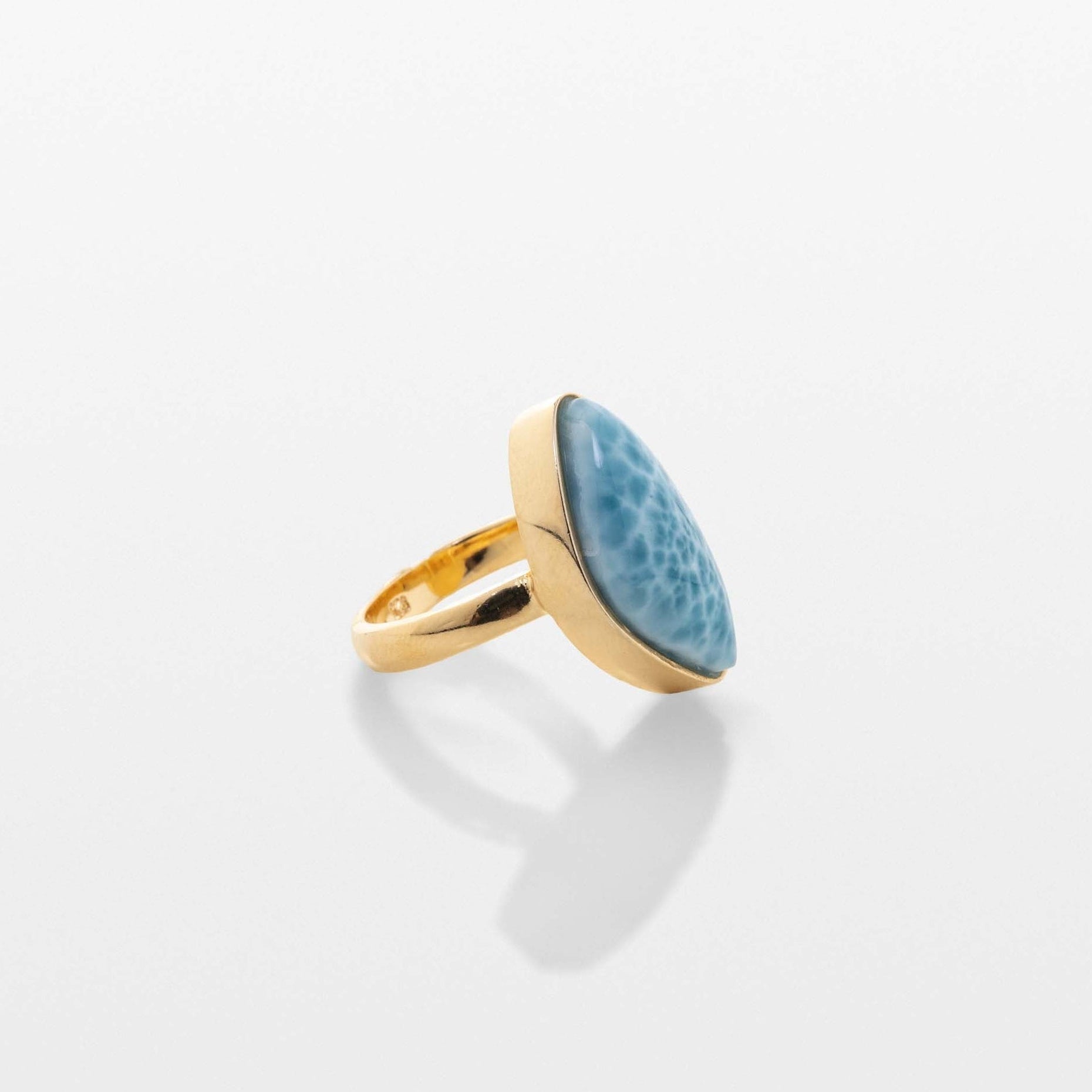 Gold Vermeil Larimar Ring Ava