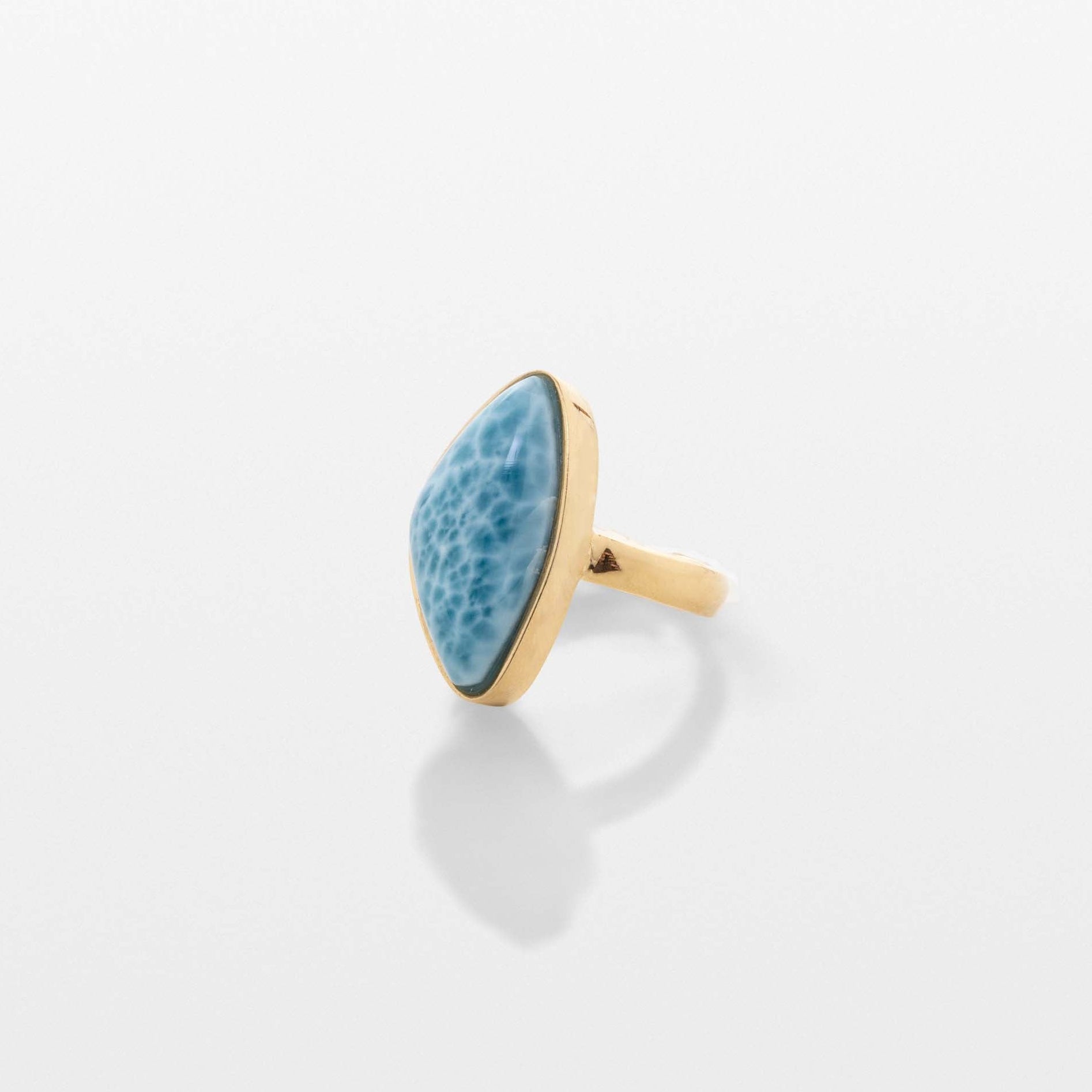 Gold Vermeil Larimar Ring Ava