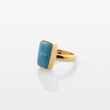 Gold Vermeil Larimar Ring Avon