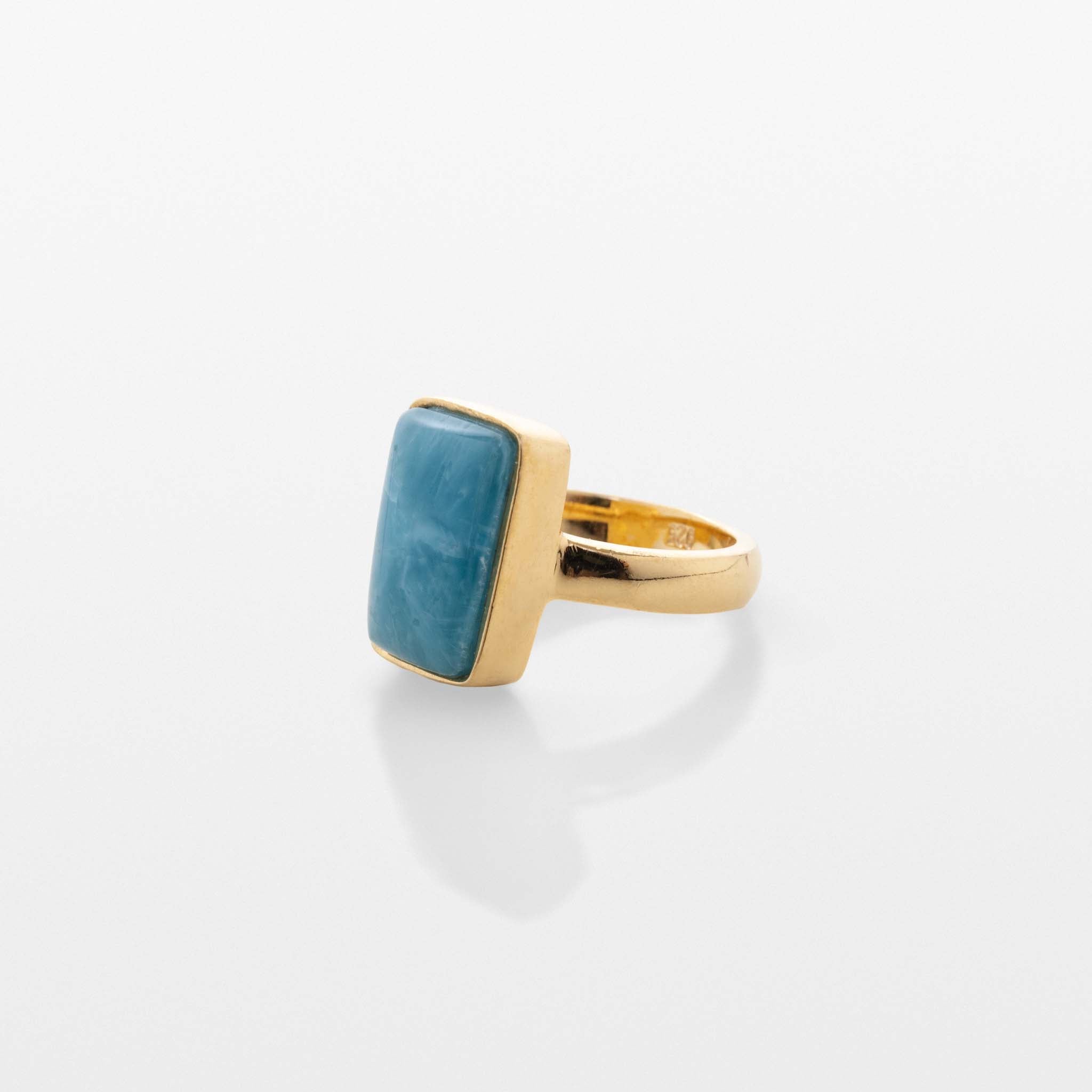 Gold Vermeil Larimar Ring Avon