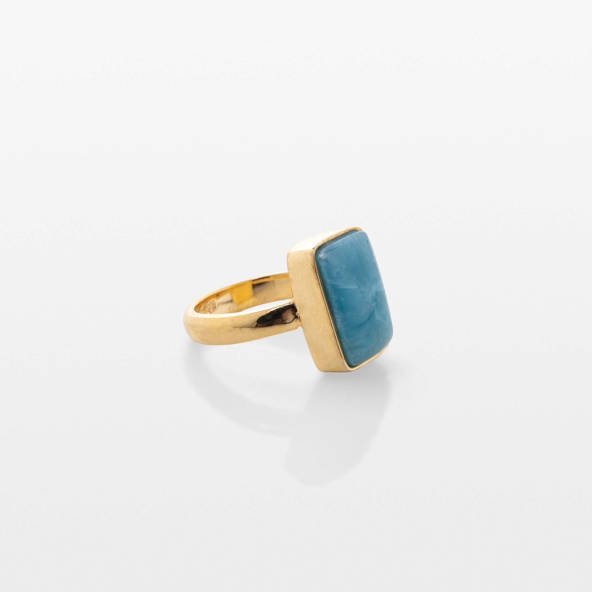 Gold Vermeil Larimar Ring Avon