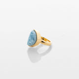 Gold Vermeil Larimar Ring Ayden