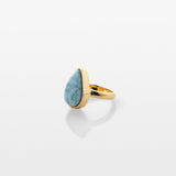 Gold Vermeil Larimar Ring Hana