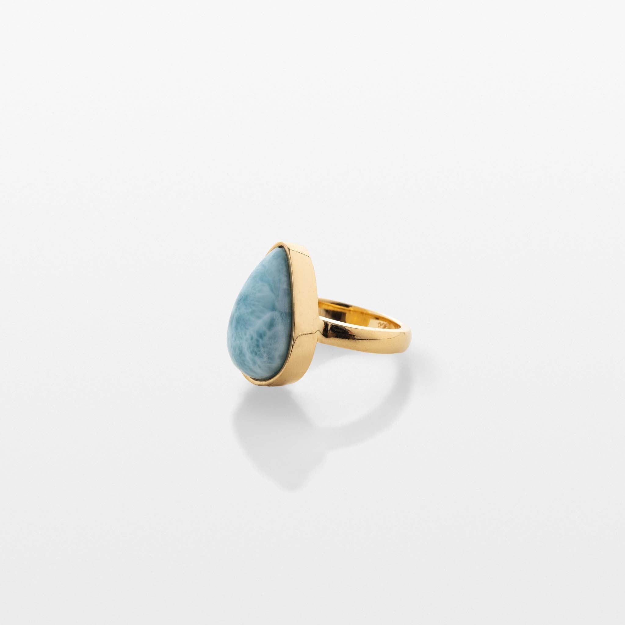 Gold Vermeil Larimar Ring Hana