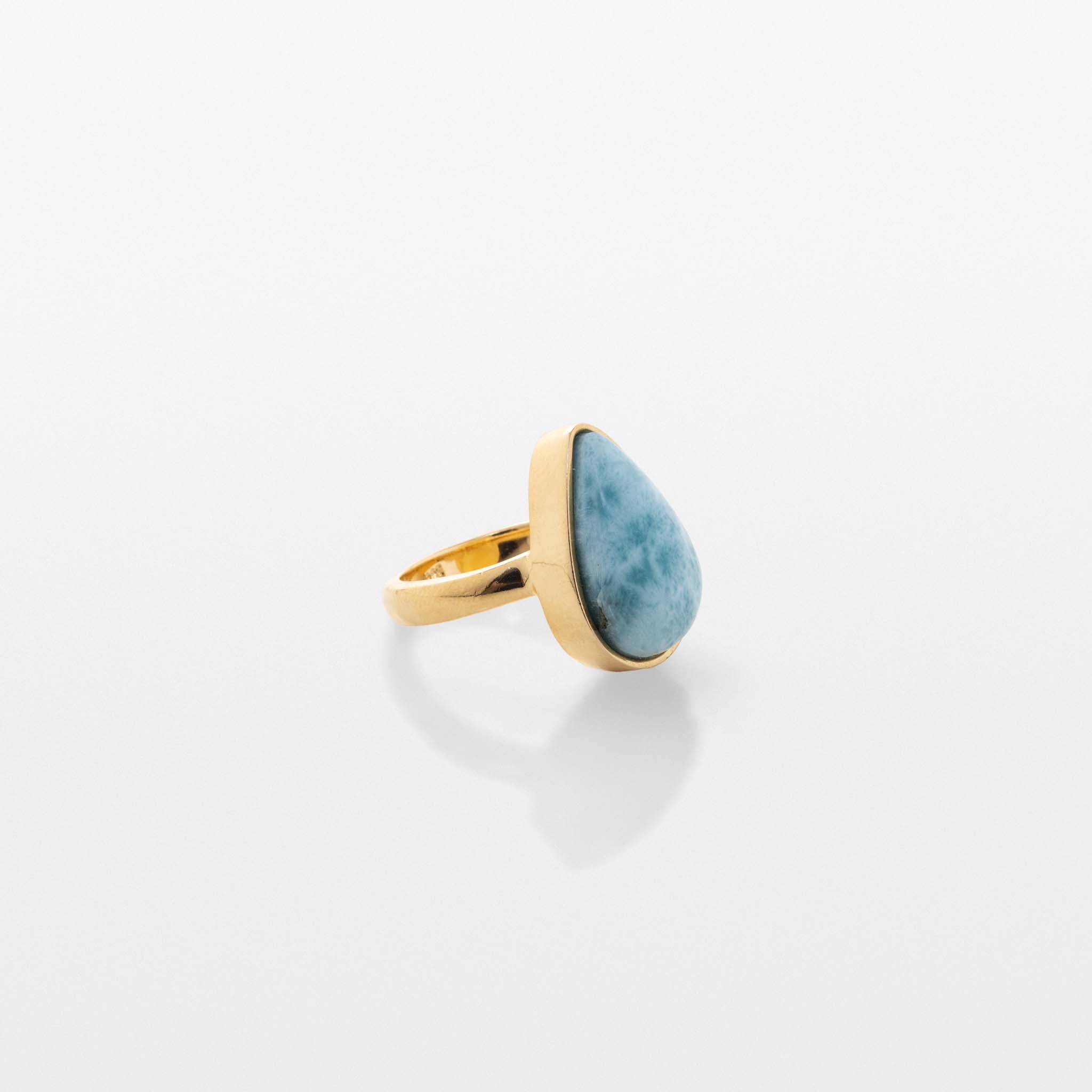 Gold Vermeil Larimar Ring Hana