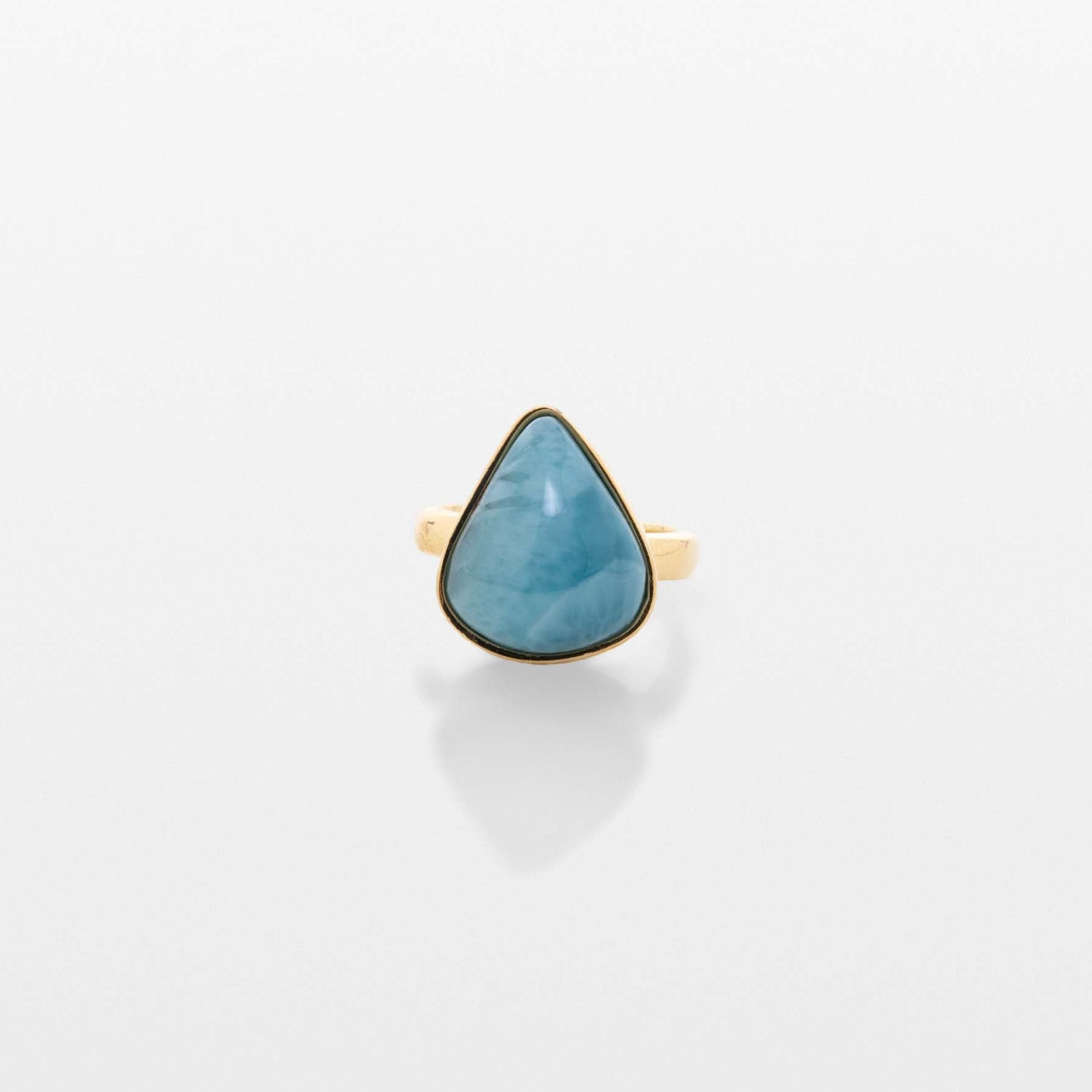 Gold Vermeil Larimar Ring Huda