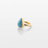 Gold Vermeil Larimar Ring Huda