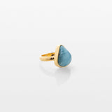 Gold Vermeil Larimar Ring Huda
