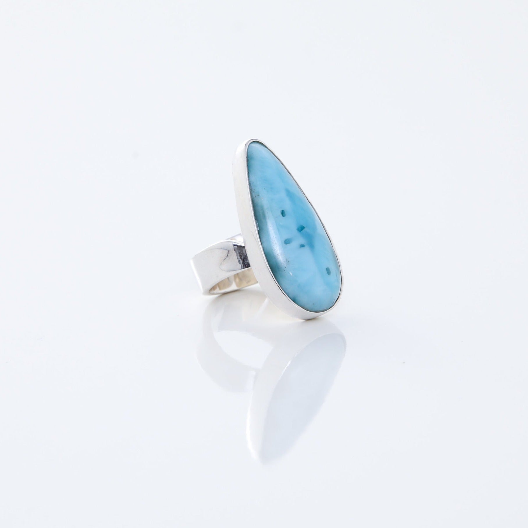 Larimar Ring Teardrop Shape for Women