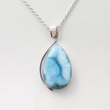 Larimar Pendant Oval TearDrop Shape For Women