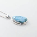 Larimar Pendant Oval TearDrop Shape For Women