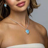 Larimar Heart Pendant Gabriella
