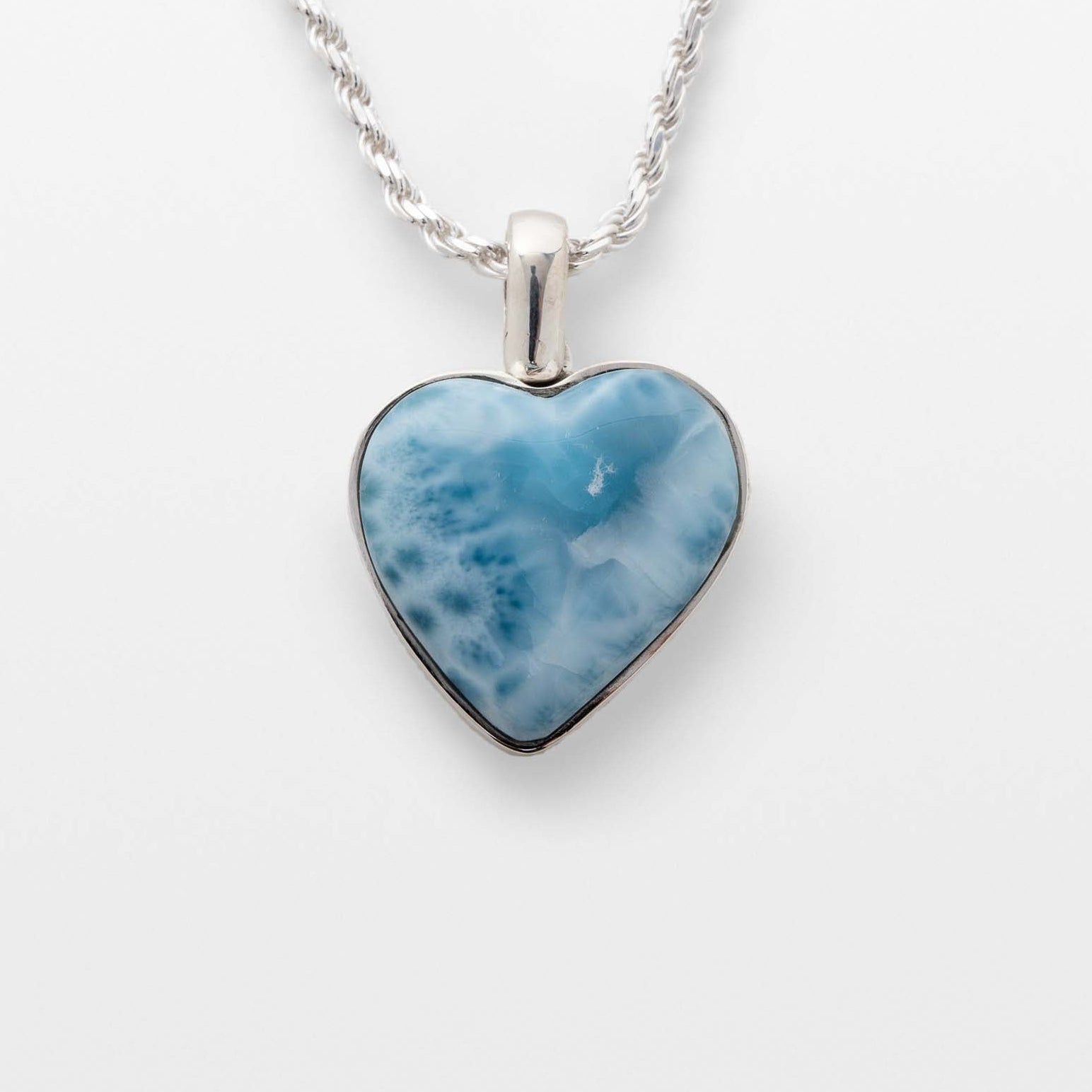 Larimar Heart Pendant Gabriella