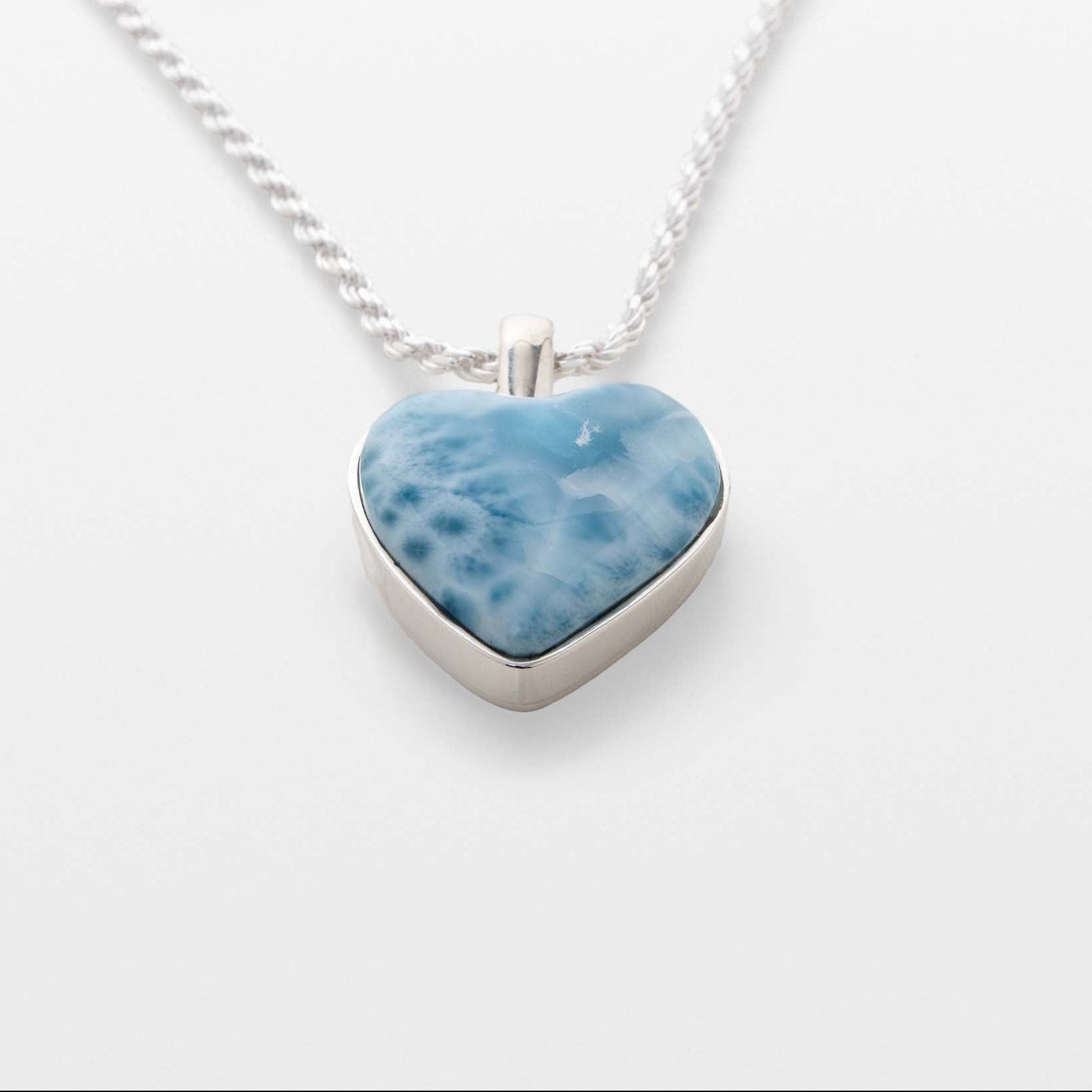 Larimar Heart Pendant Gabriella