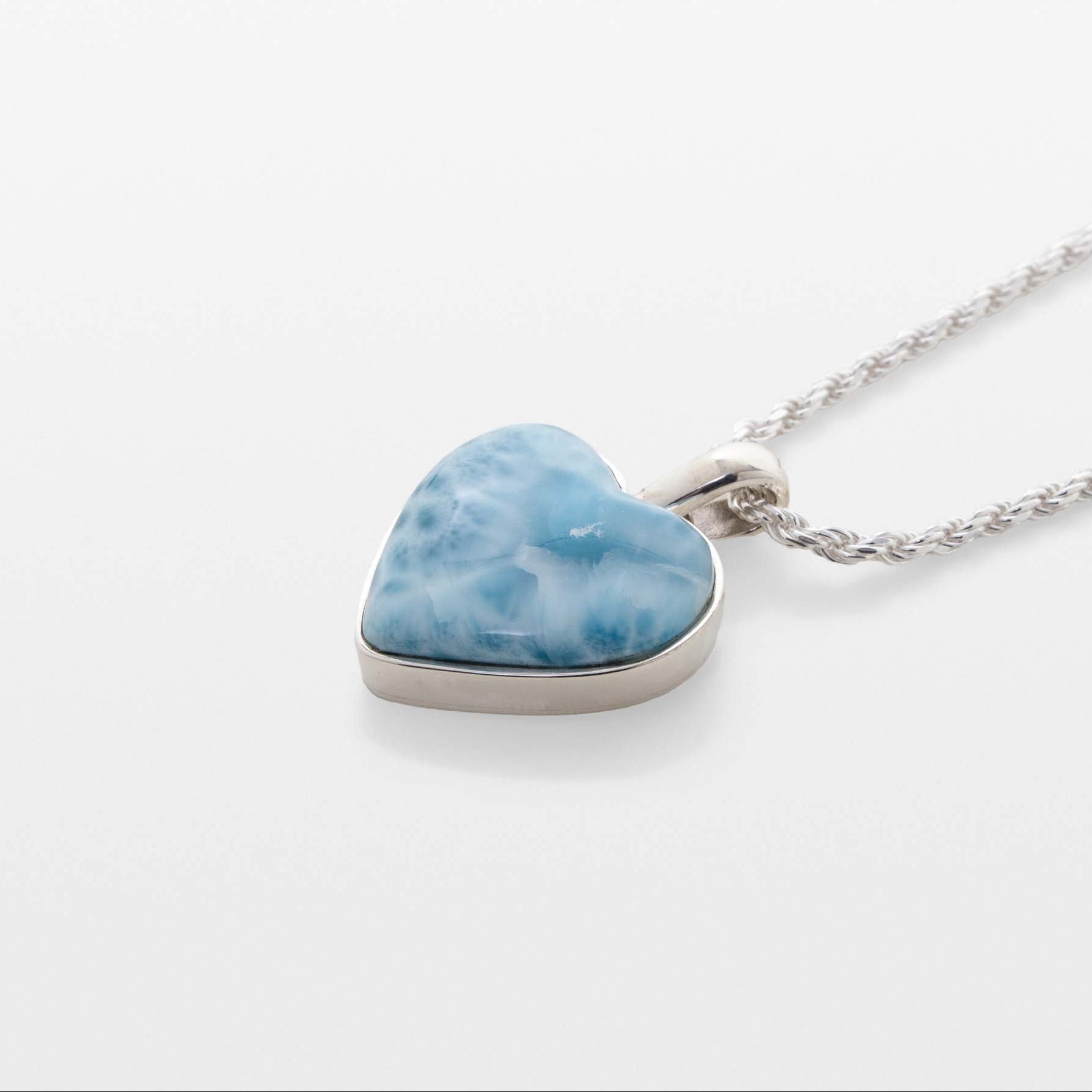Larimar Heart Pendant Gabriella