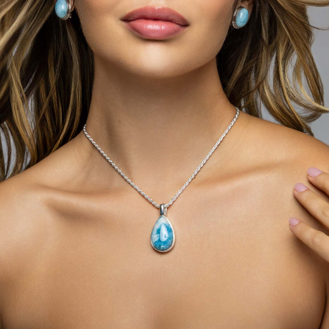 Larimar Pendant Gia