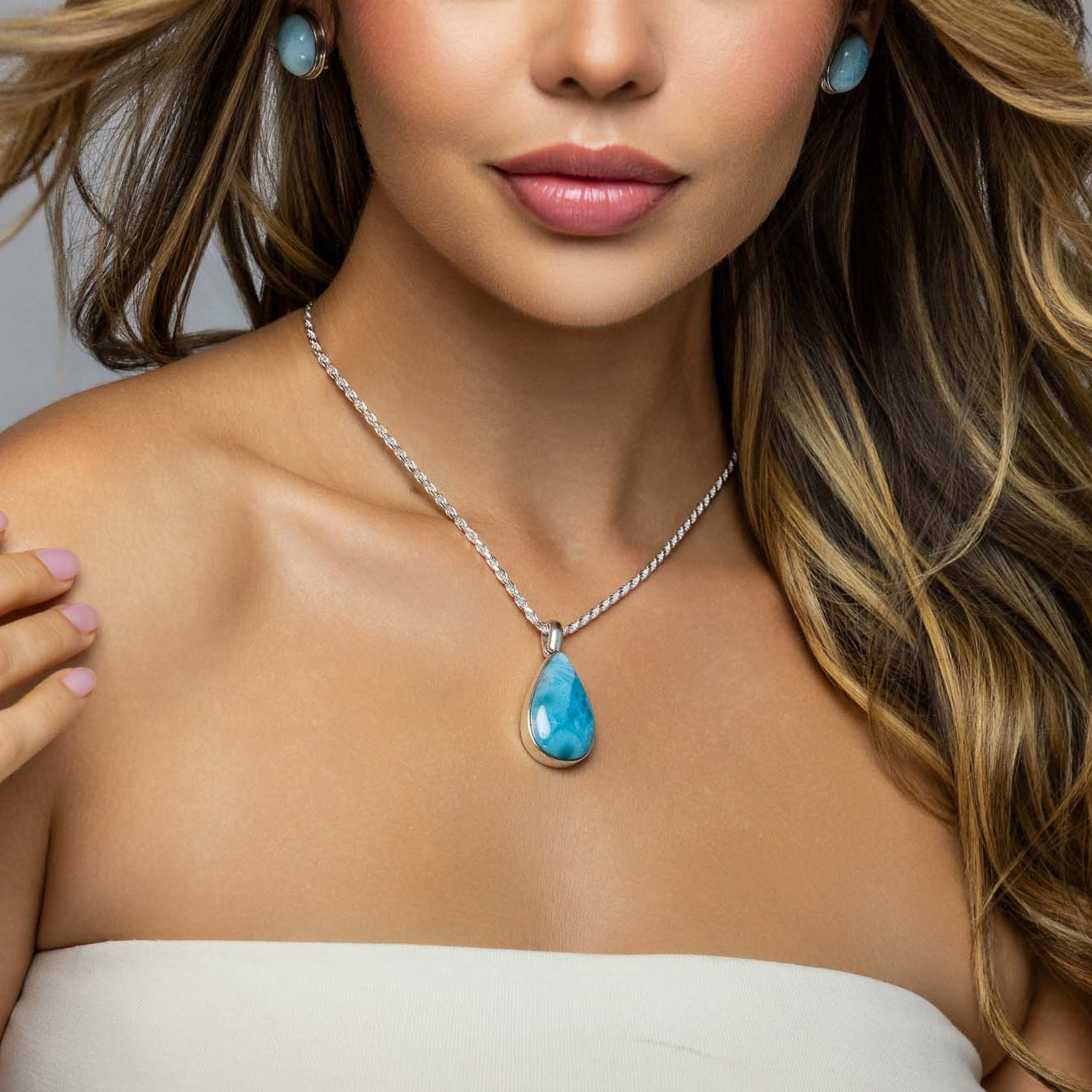 Larimar Pendant Griselda