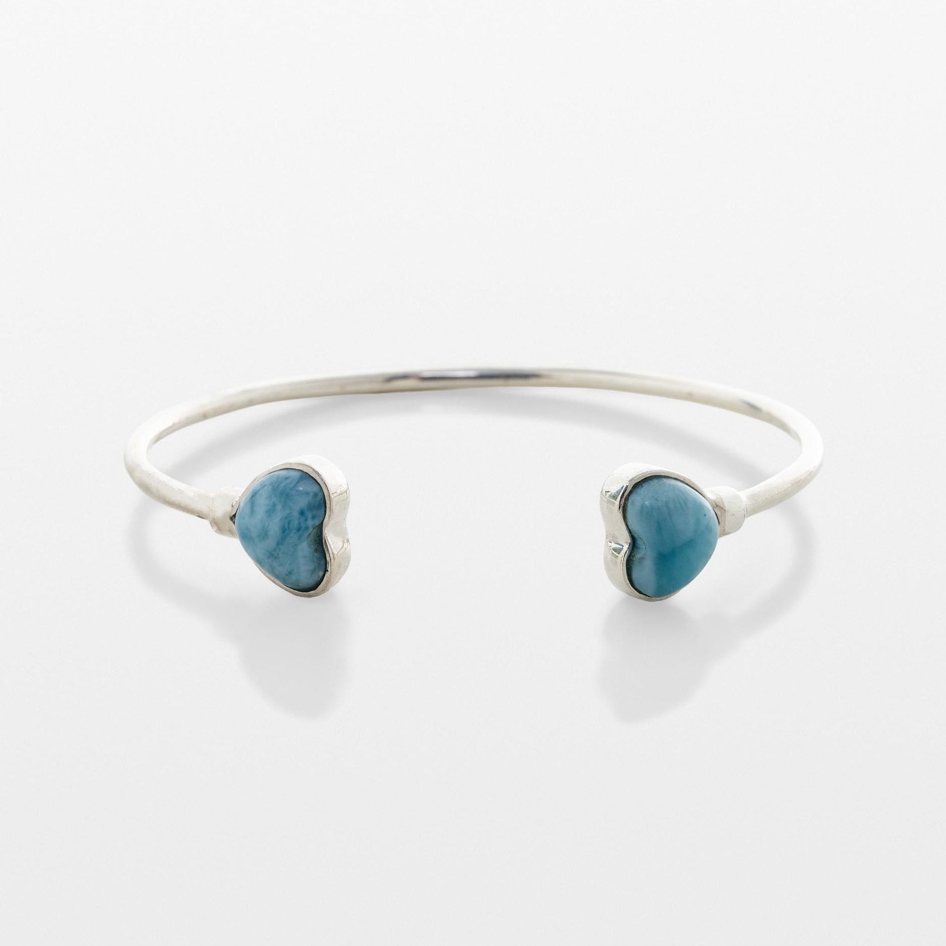 Larimar Heart Bracelet Della