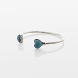 Larimar Heart Bracelet Della