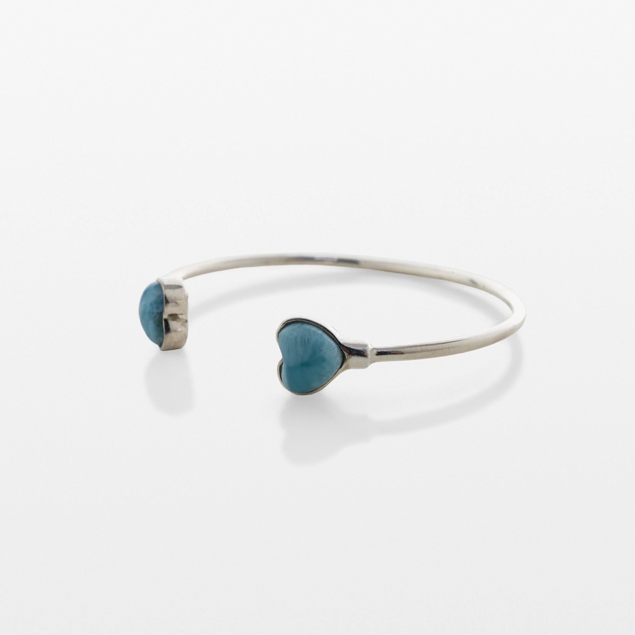 Larimar Heart Bracelet Della