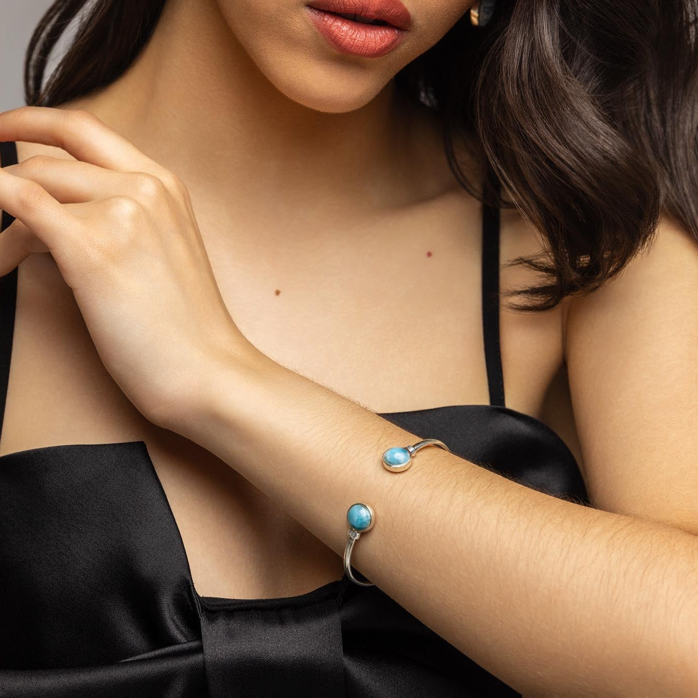 Larimar Bracelet Bangle Dottie