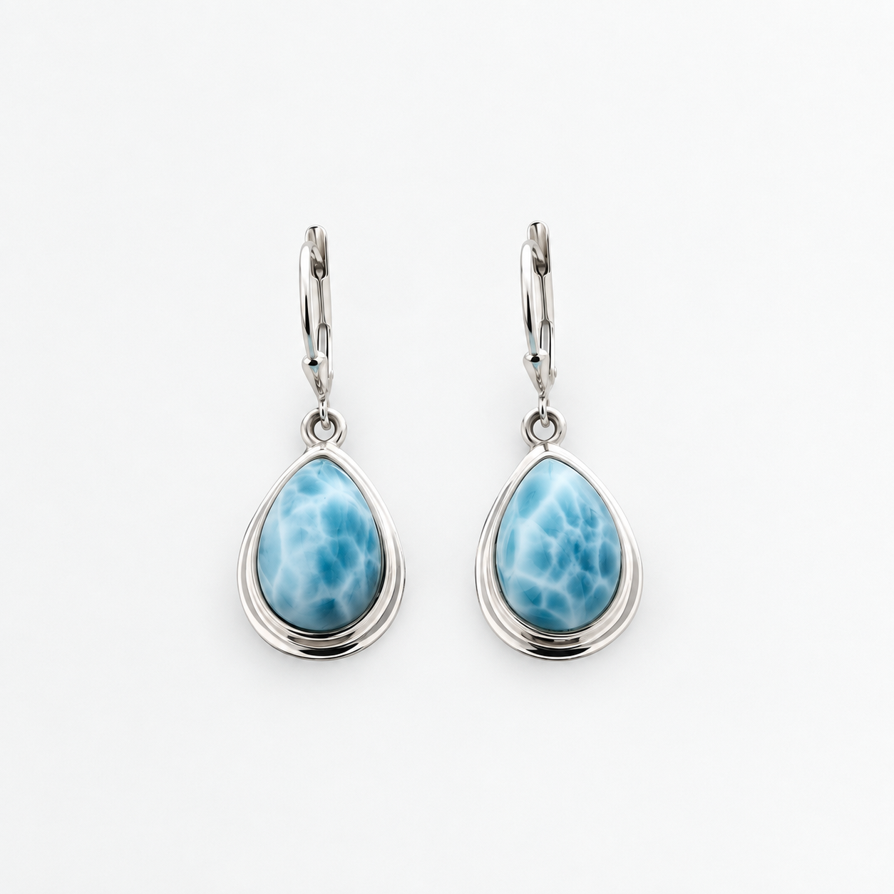 Larimar Earrings Dani Silver