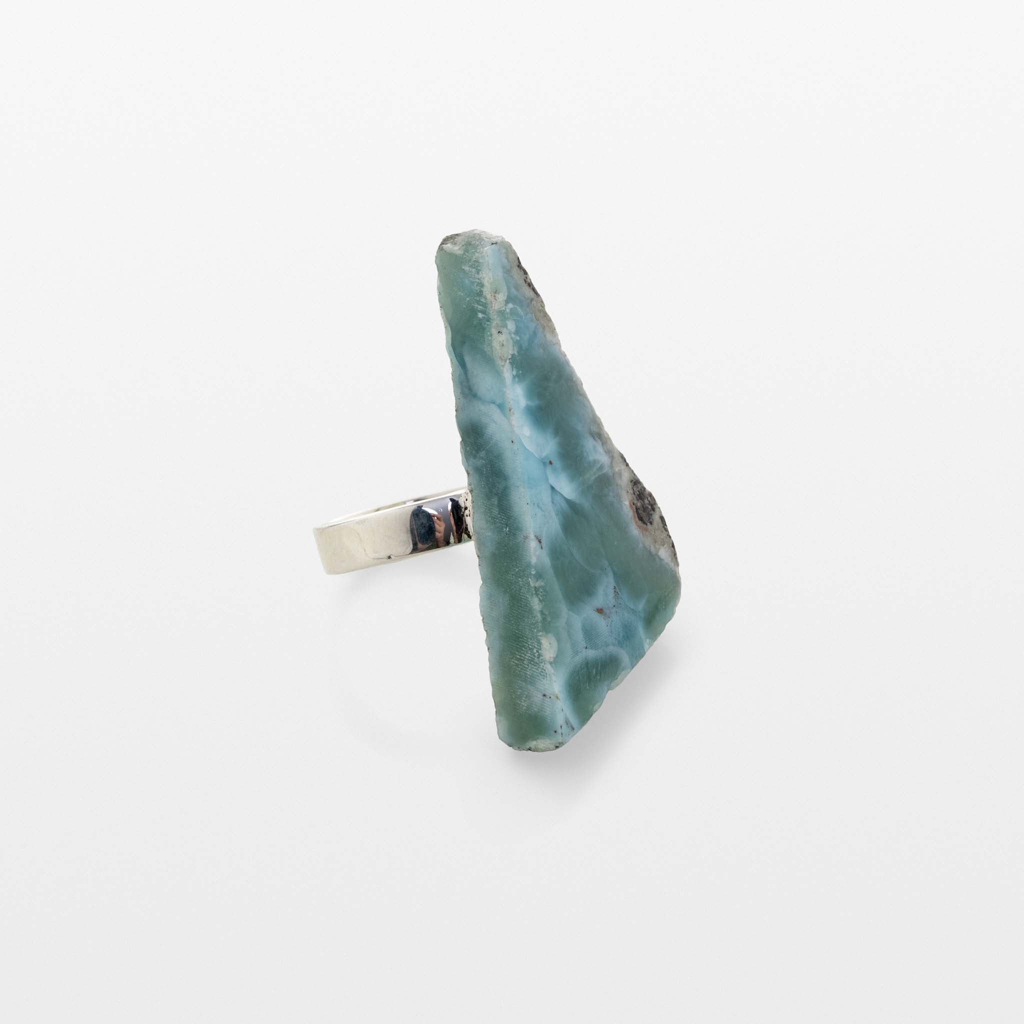 Rough Larimar Ring Giulietta