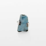 Rough Larimar Ring Gwenna