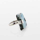 Rough Larimar Ring Gwenna