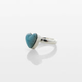 Larimar Heart Ring Lorelai