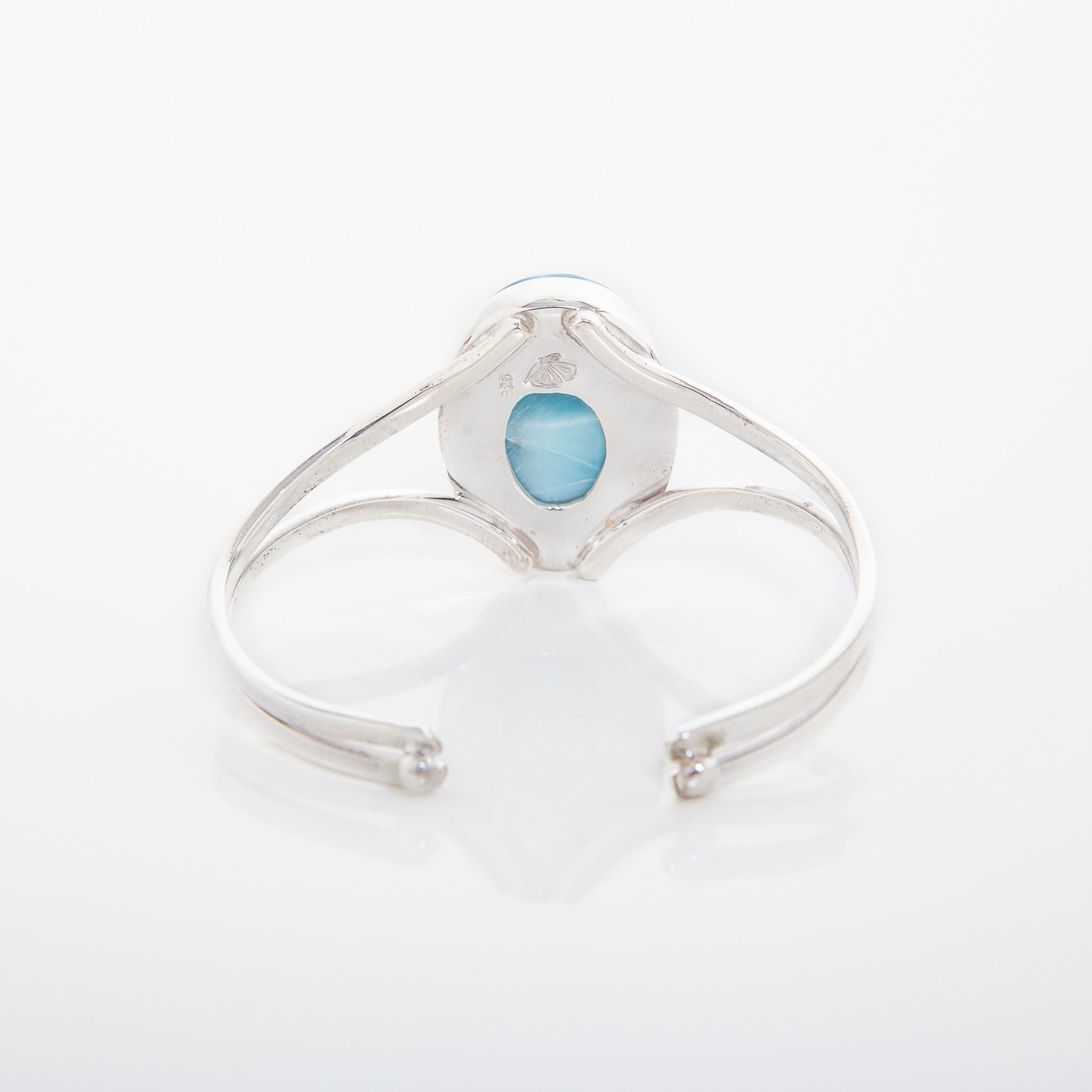 Dominican Larimar Cuff Bracelet Cloti