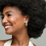 Vermeil Larimar Earrings Vivia