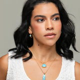 Vermeil Larimar Hoops Valencia