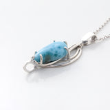 Larimar Stone and silver pendant