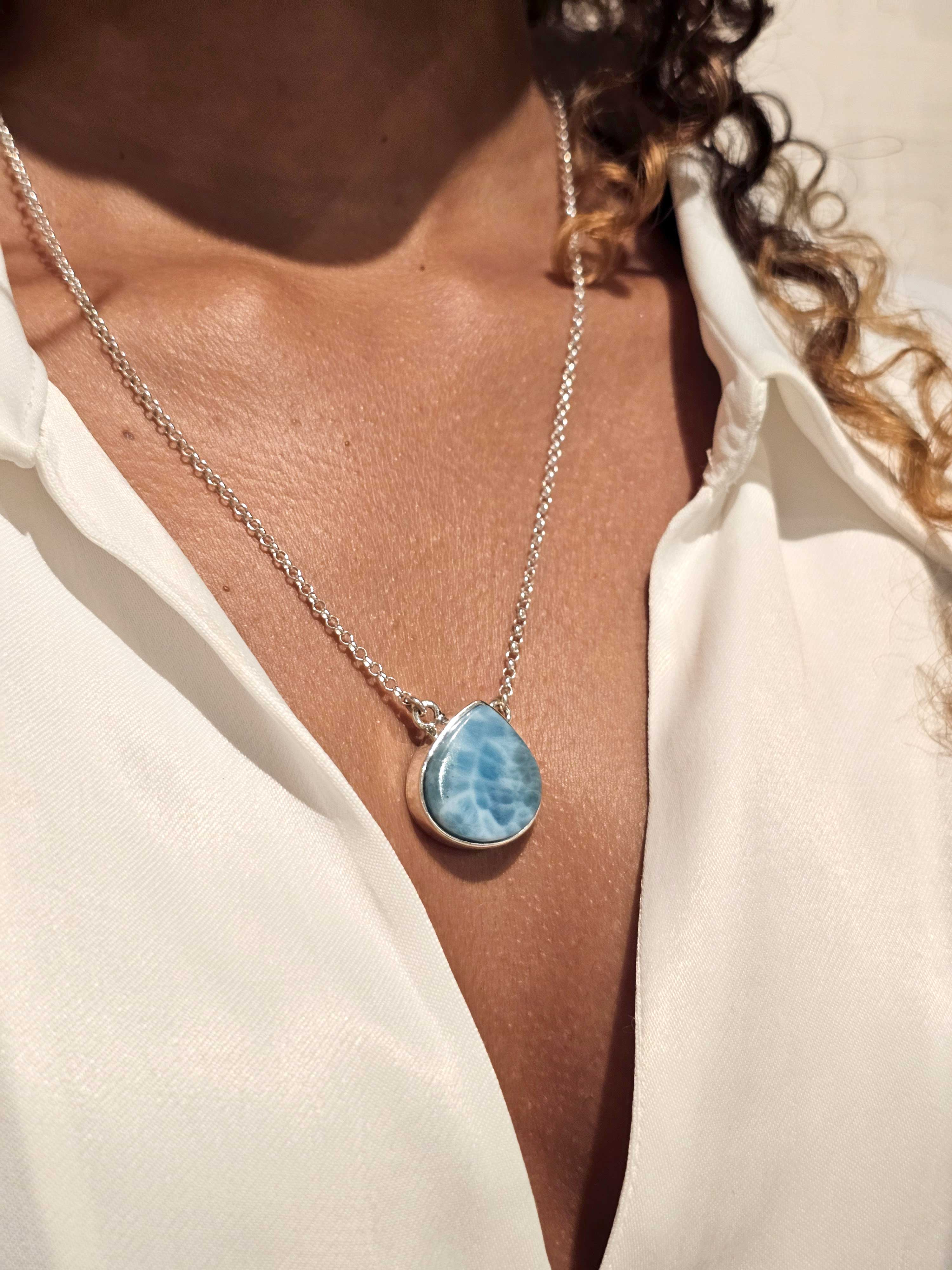 Larimar stone deals jewelry