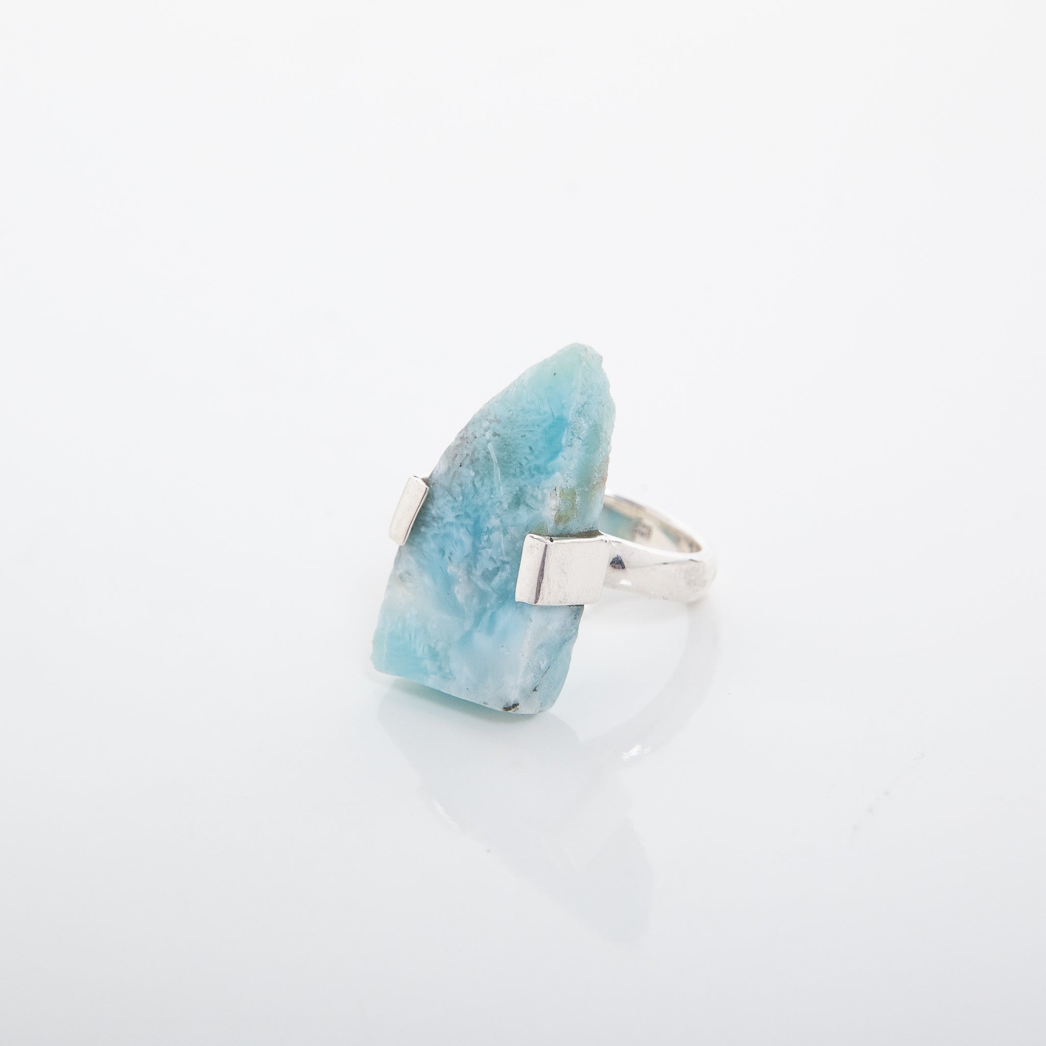 Rough Larimar Band Ring Airam