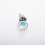 Rough Larimar Band Ring Airam