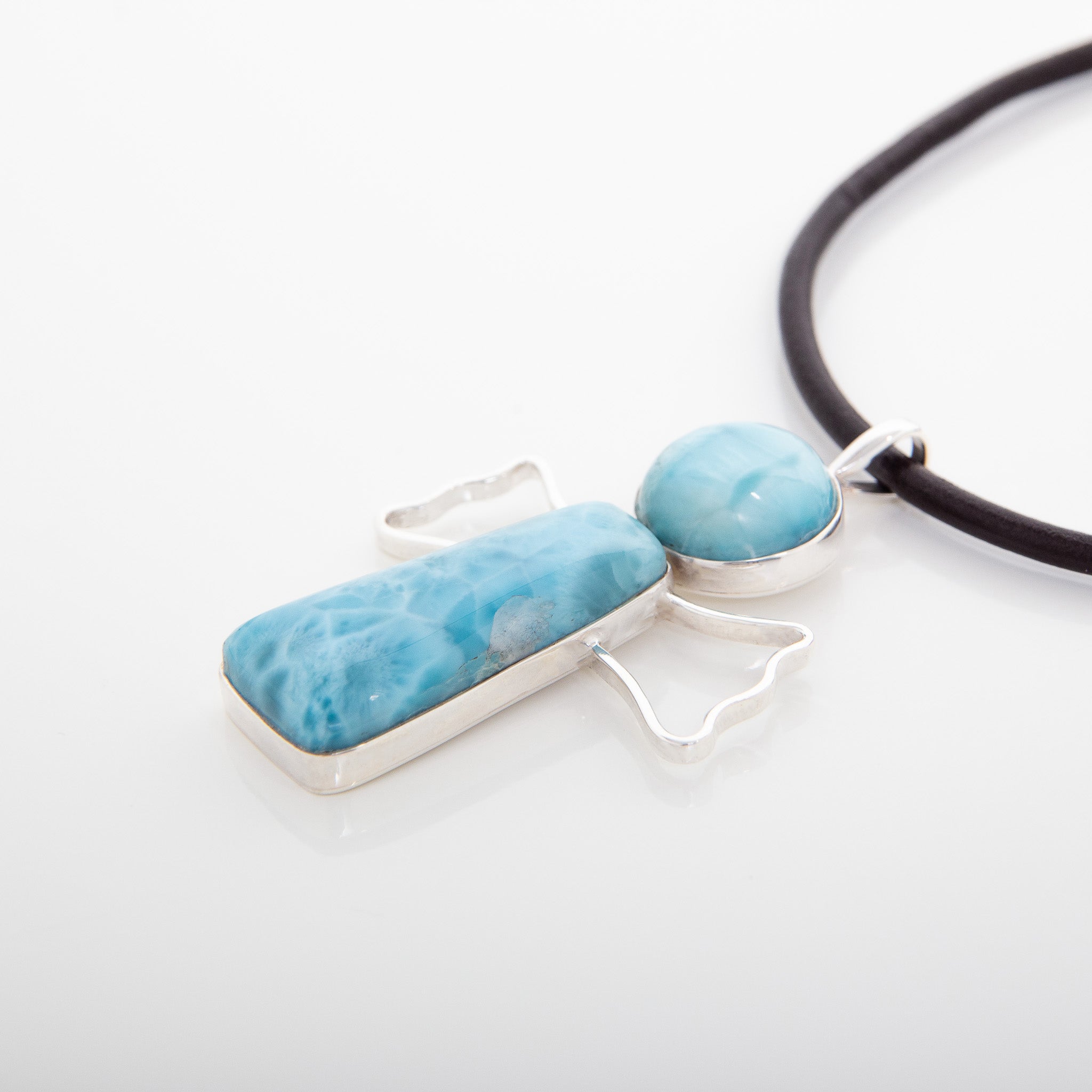 Larimar Stones Pendant Angel XI